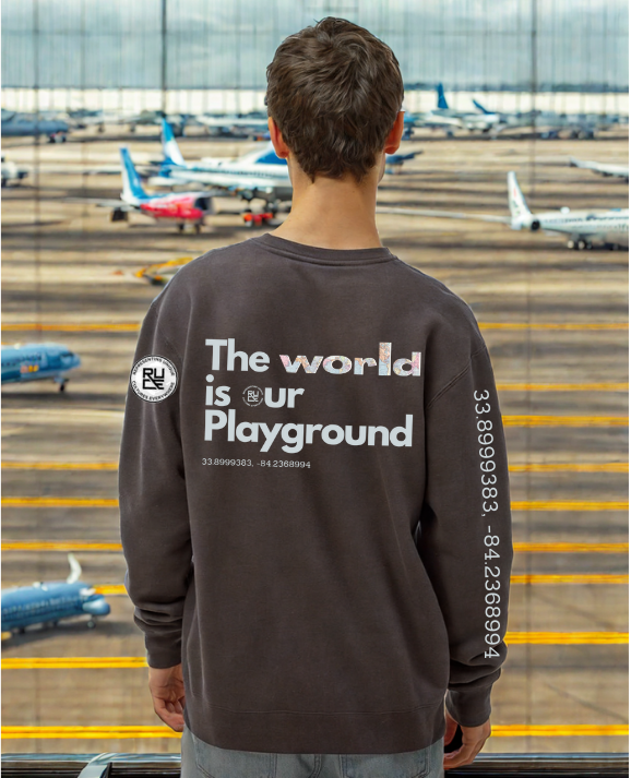 The World is Our Playground Crewneck