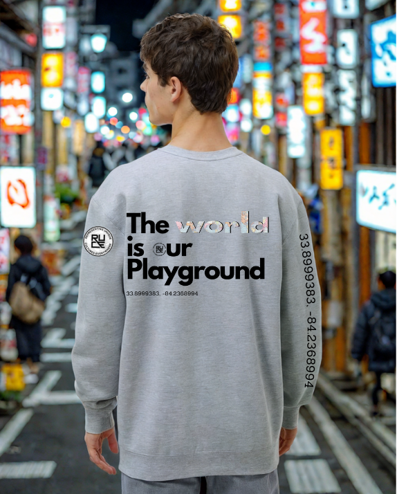The World is Our Playground Crewneck