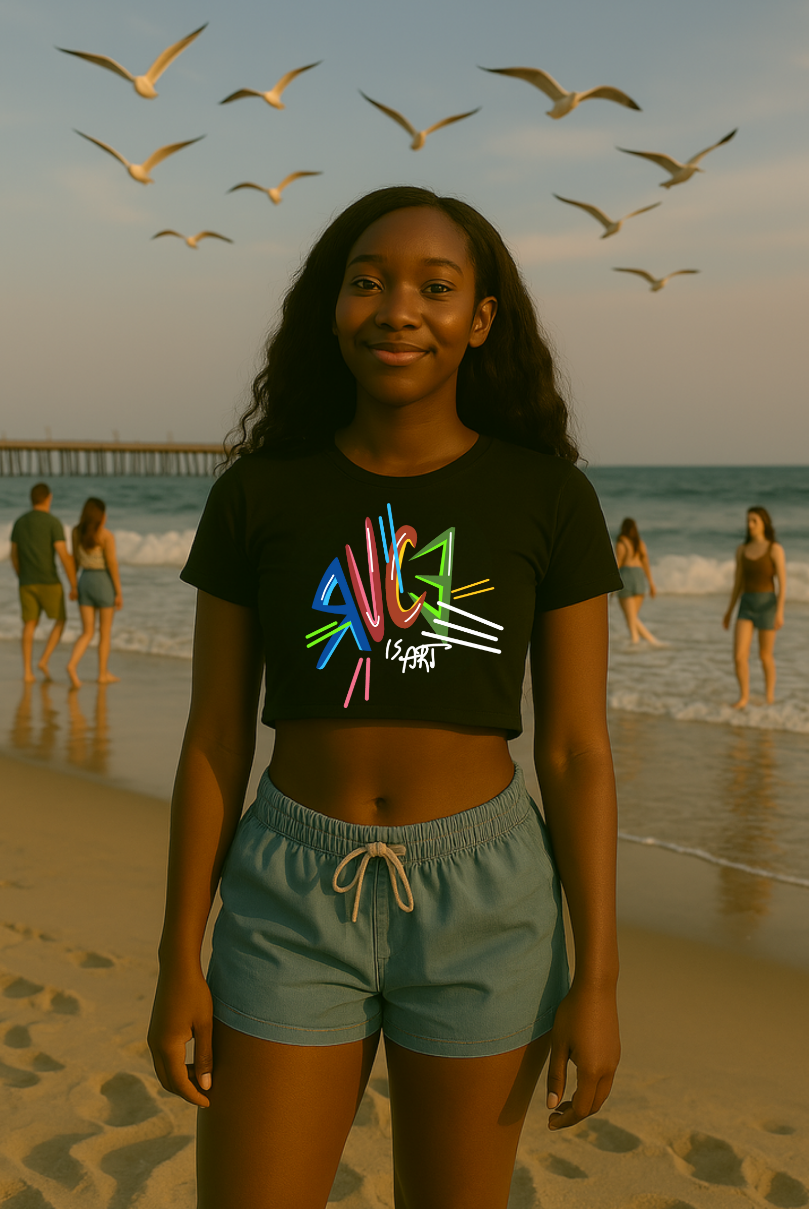 R.U.C.E. is Art Crop Tee