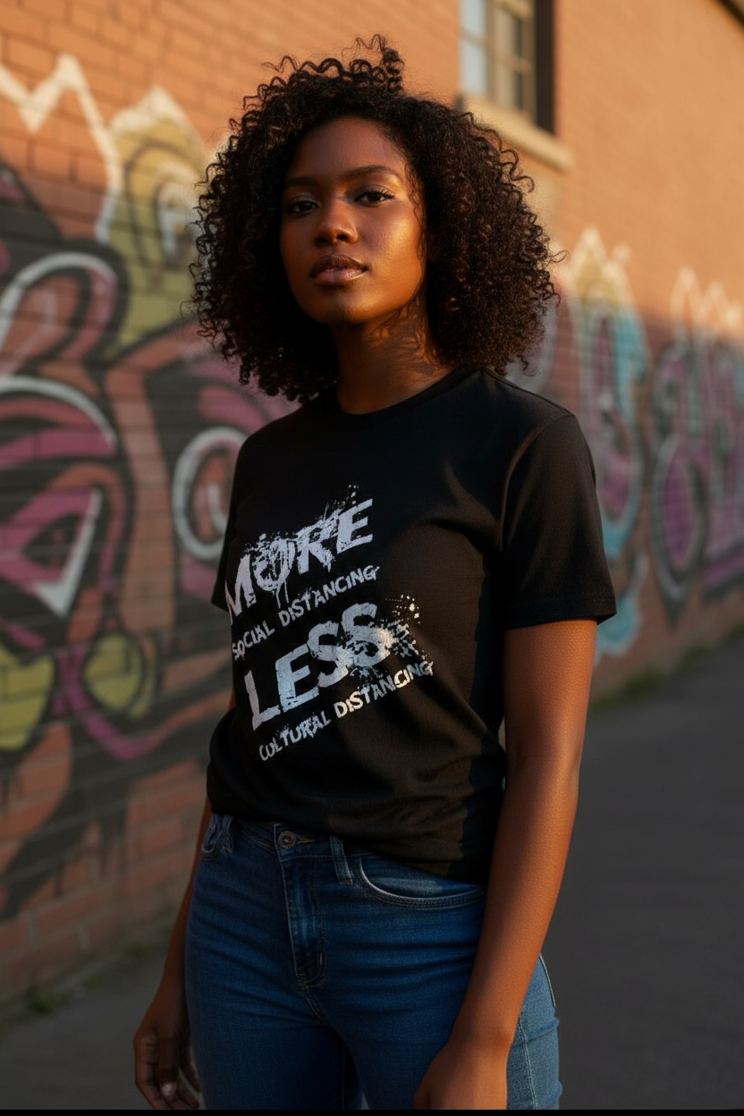 More (social distancing)/Less (cultural distancing) Graphic Tee